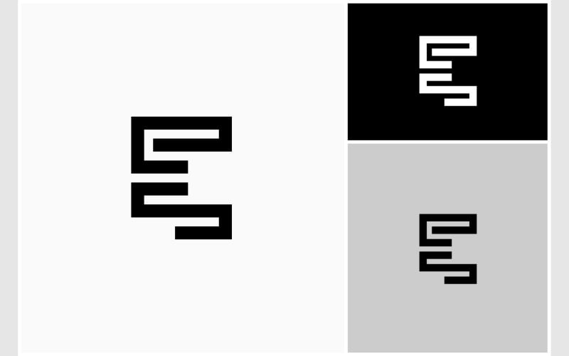 letter e or es se initials logo original
