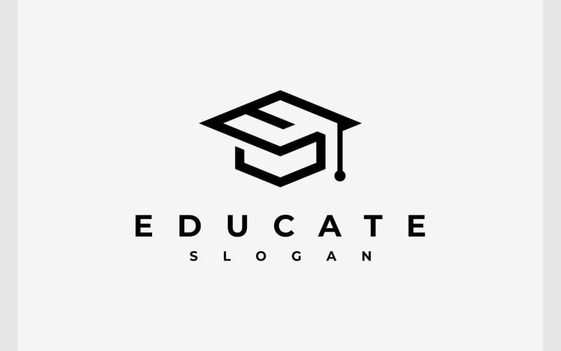 letter e toga education college logo original