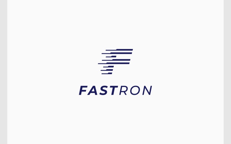 letter f fast speed motion logo original