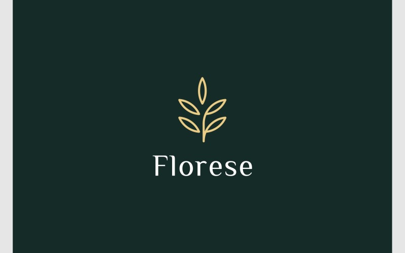 letter f leaf plant nature logo original