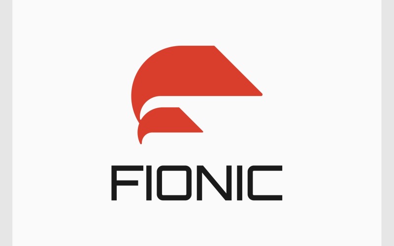 letter f modern monogram logo original