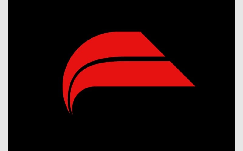 letter f sports technology modern logo original