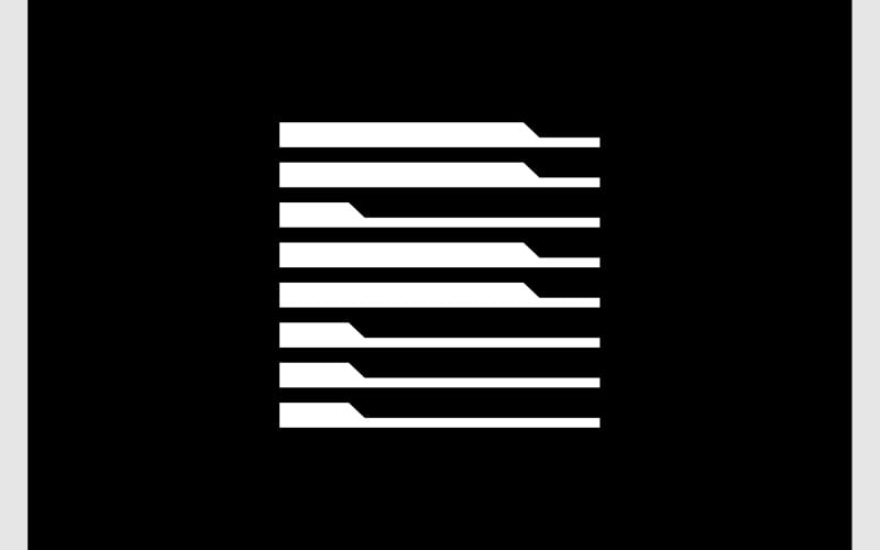letter f square monogram logo original