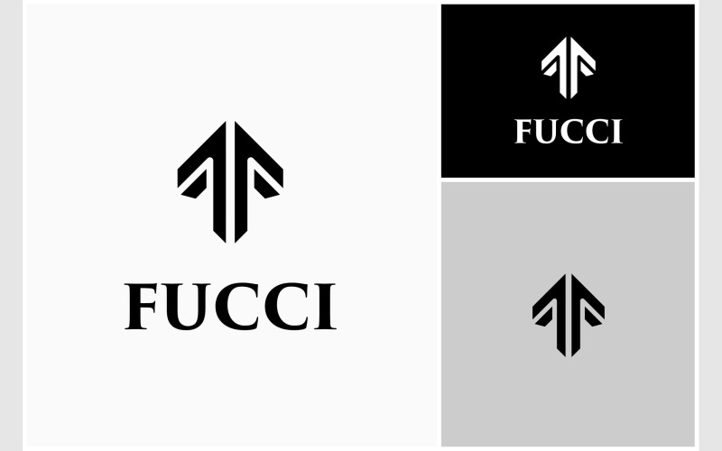 letter ff initial mirror luxury logo original