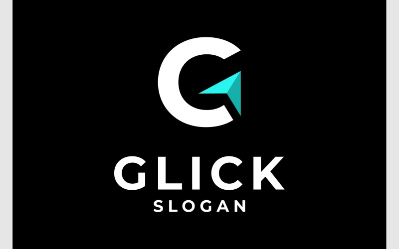 letter g arrow cursor logo original