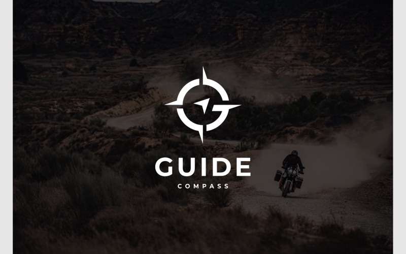 letter g compass navigation logo original