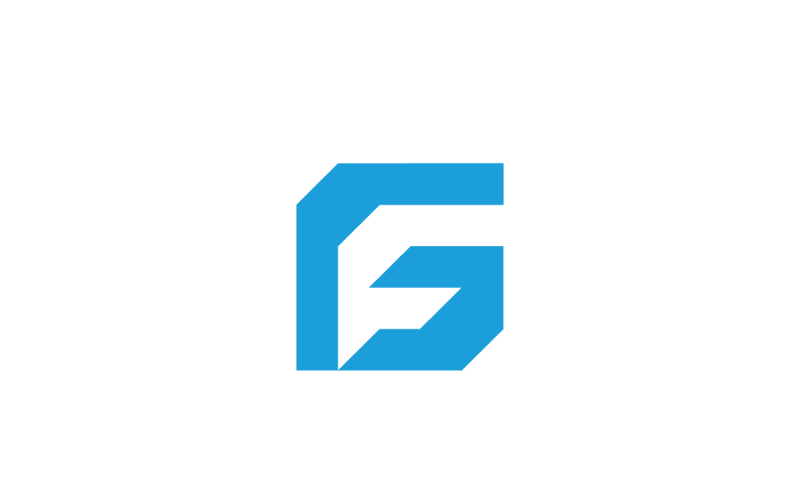 letter g f letters gf fg vector logo design template original