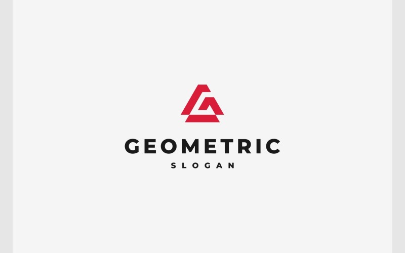 letter g geometric triangle logo original