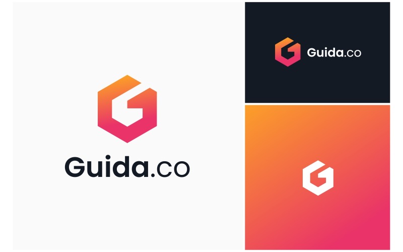 letter g hexagon modern logo original