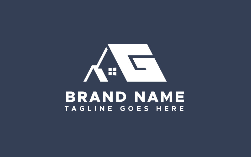 letter g house property logo design template original