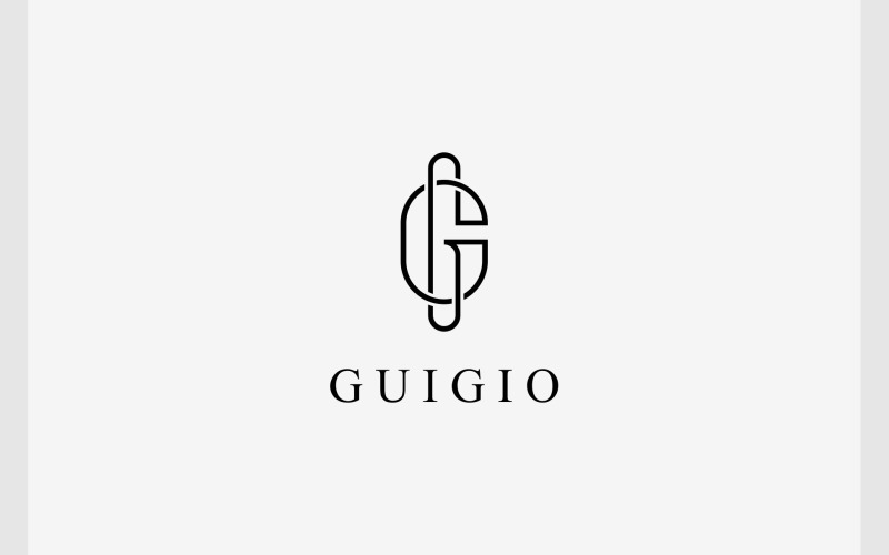 letter g or gg luxury elegant logo original