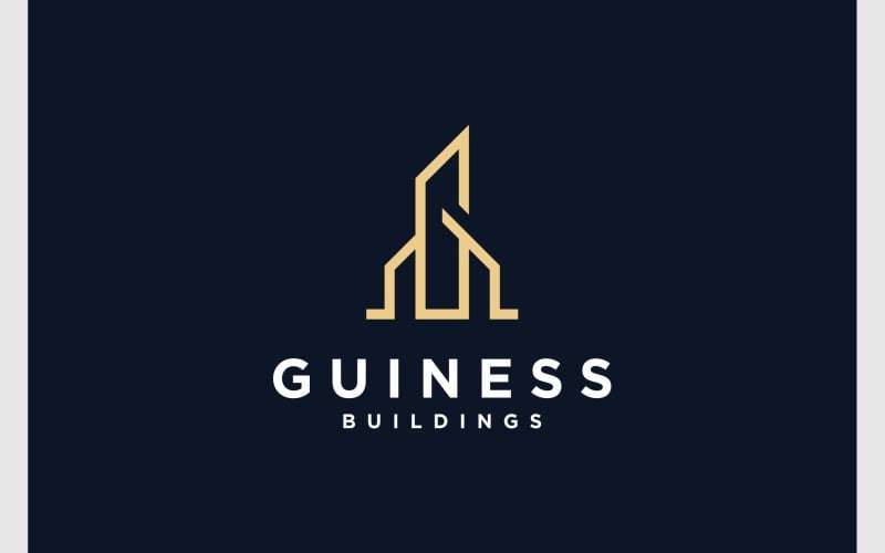 letter g property building real estate logo original