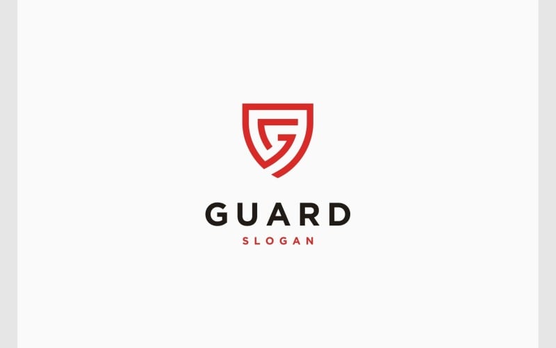 letter g shield security protect logo original