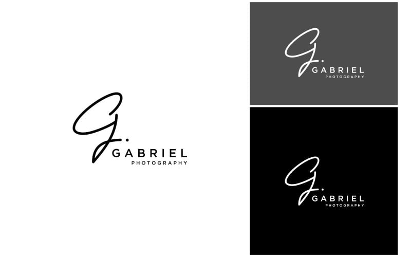 letter g signature font logo original