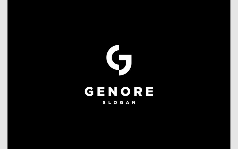 letter g simple monogram modern logo original
