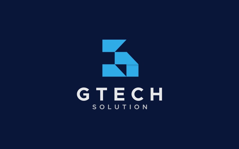 letter g tech logo design template original