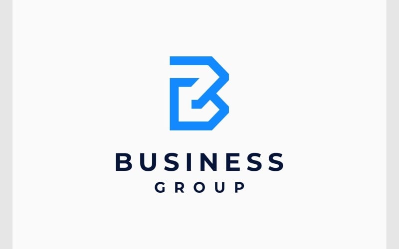 letter gb bg modern monogram logo original