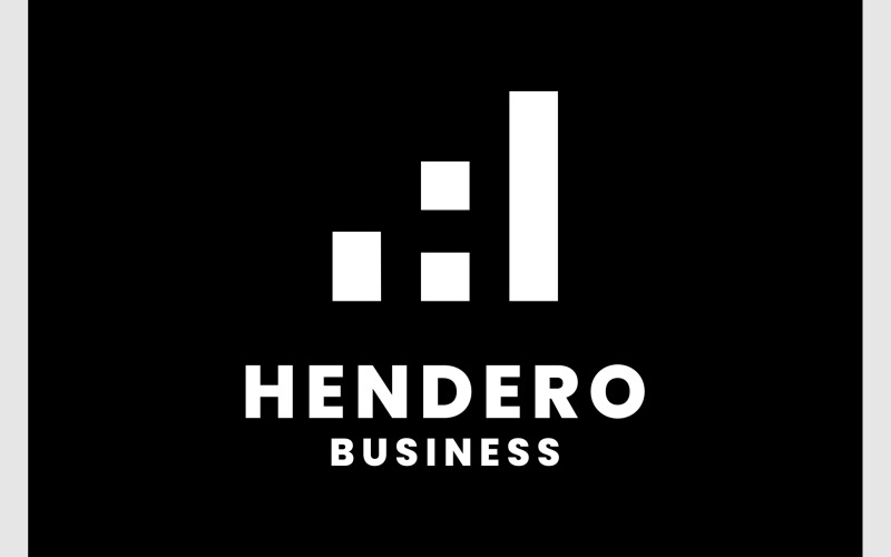 letter h chart business finance logo original