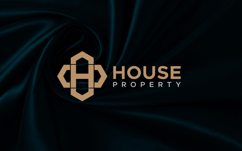 letter h house logo design original