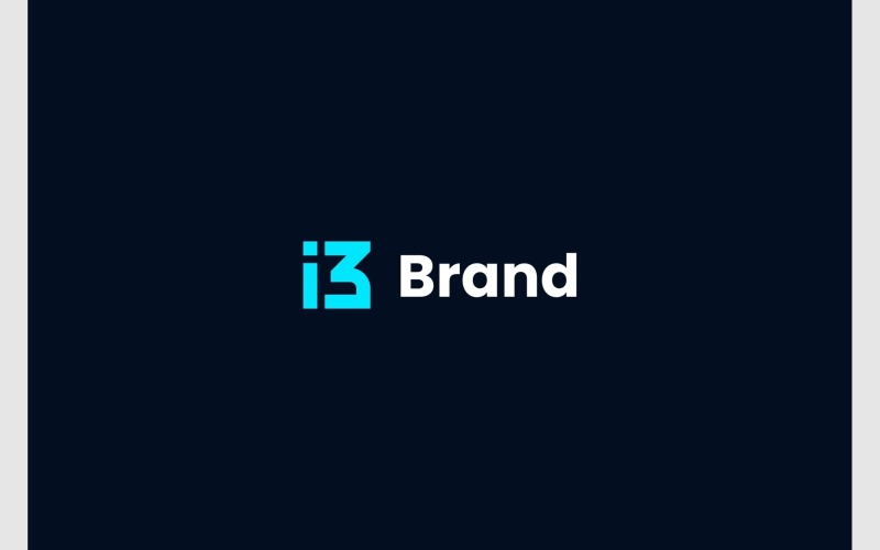 letter i i initials simple logo original