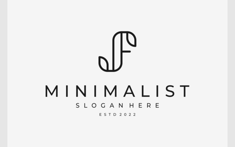letter jf minimalist logo original
