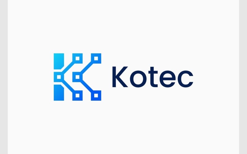 letter k data connection logo original