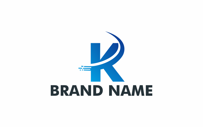 letter k delivery logo template original