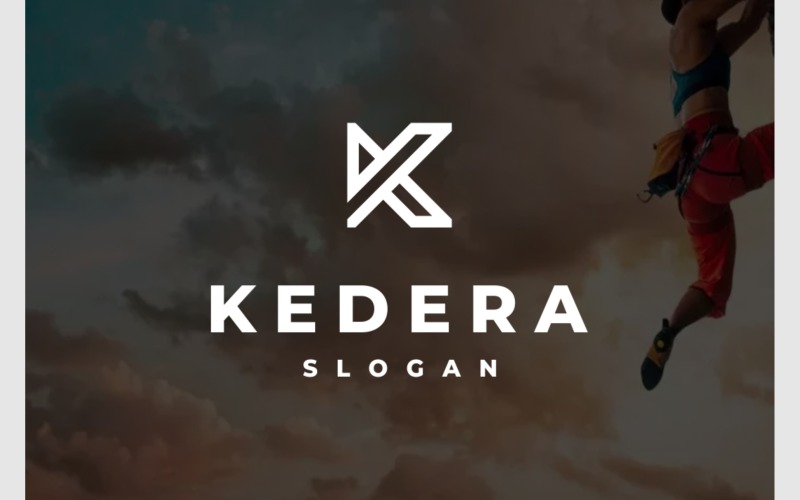 letter k geometric simple logo original