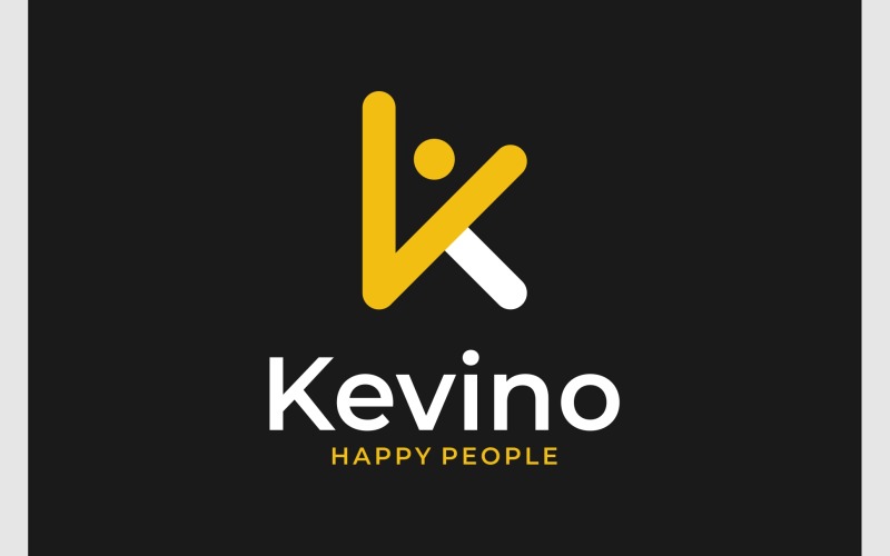 letter k happy people logo original