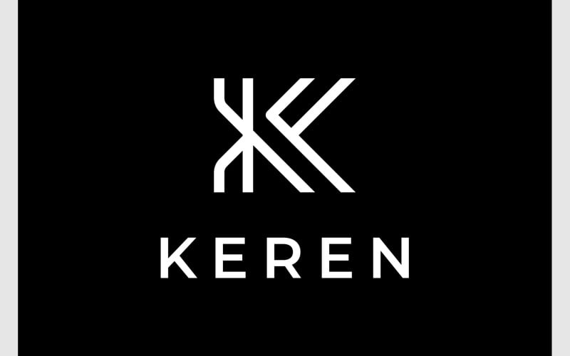letter k initial minimalist luxury logo original