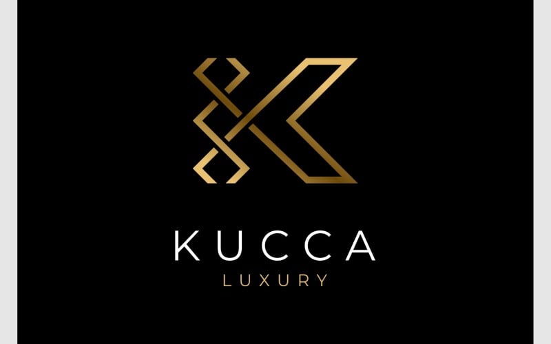 letter k luxury monogram logo original