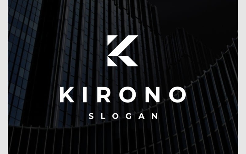 letter k minimal geometric logo original