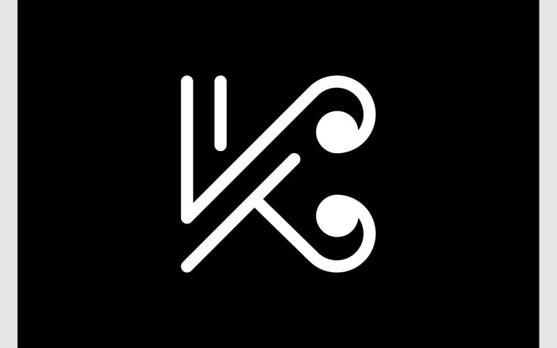 letter k minimalist luxury logo original