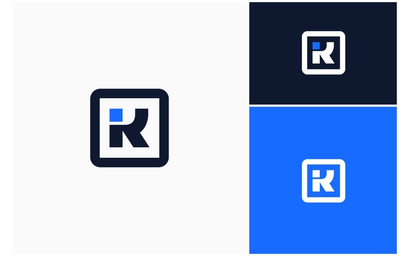 letter k square modern app logo original