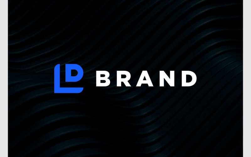 letter l d initials simple logo original