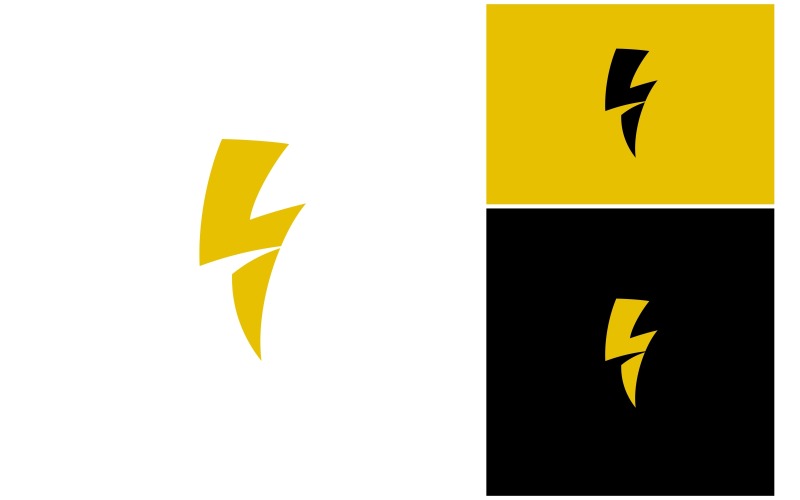 letter l lightning power logo original