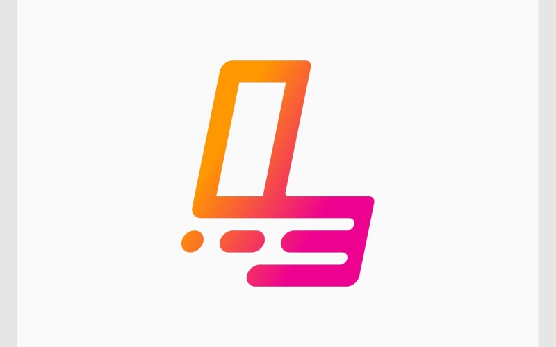 letter l movement fast logo original