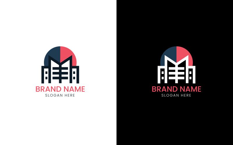 letter m building logo original