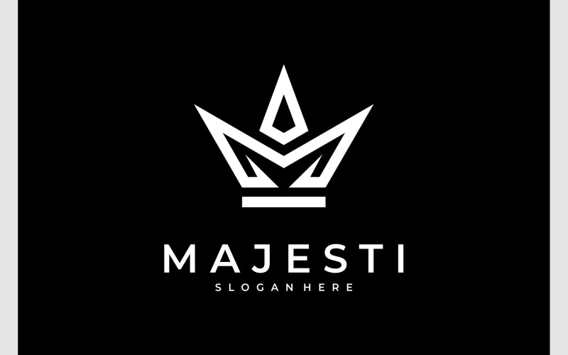 letter m crown luxury logo original