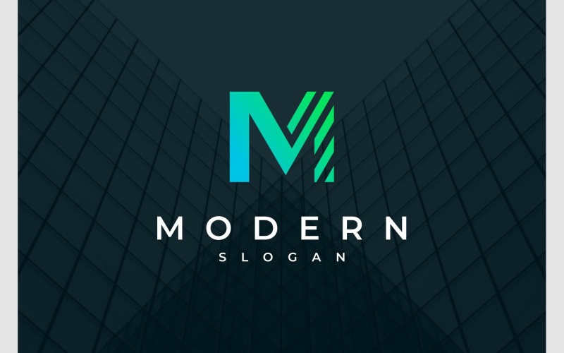 letter m initial modern logo original