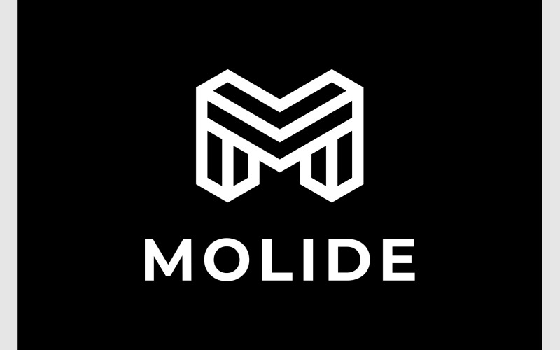 letter m initial monogram geometric logo original