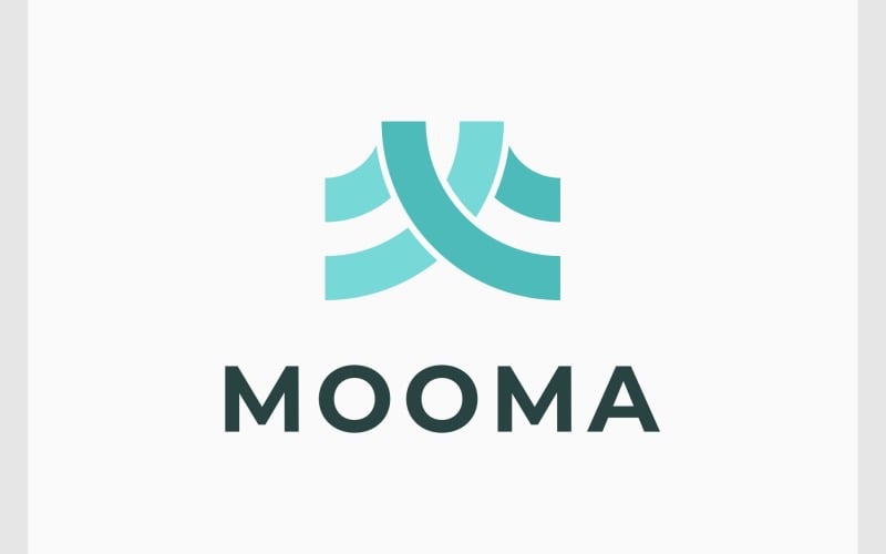 letter m modern minimalist logo original