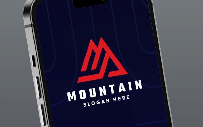 letter m mountain logo original
