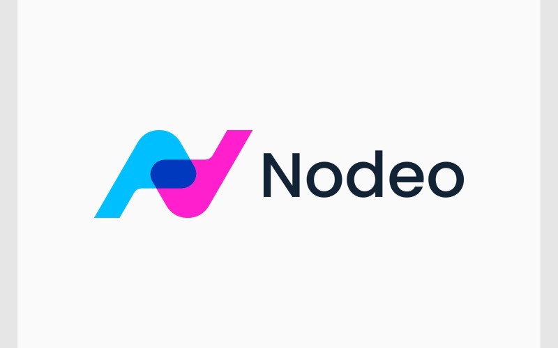 letter n modern abstract logo original