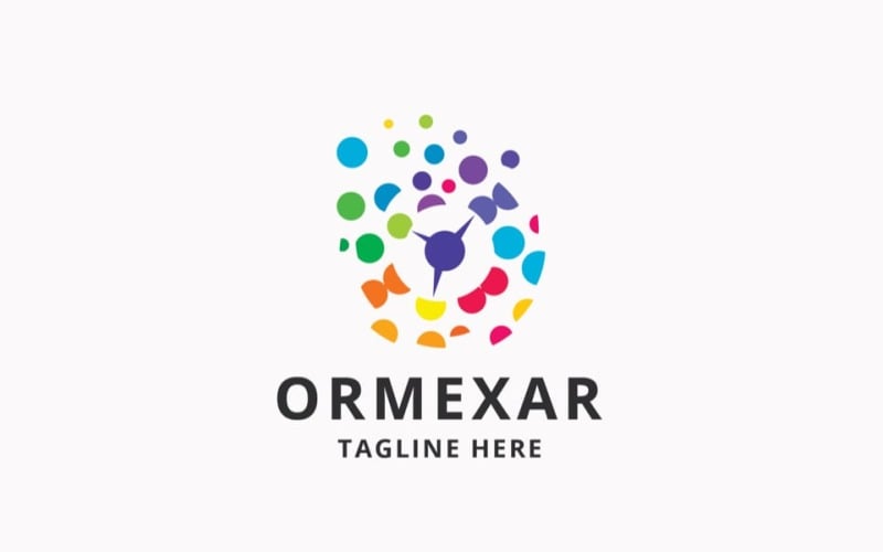 letter o ormexar pro logo template original