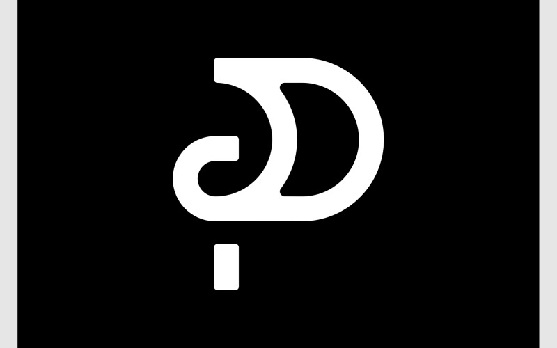 letter p minimalist monogram logo original