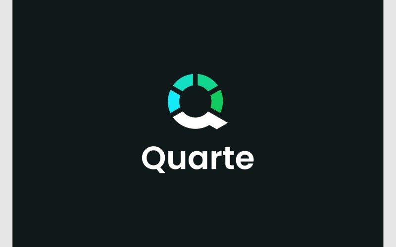 letter q circle progress modern logo original