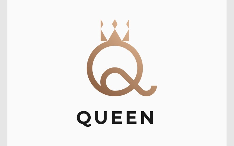 letter q crown luxury logo original