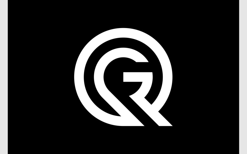 letter q g initials monogram logo original