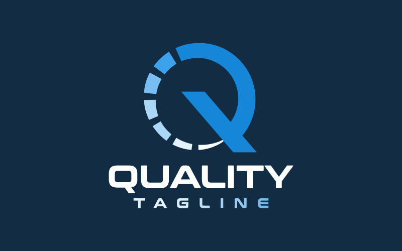 letter q quality checker logo design original